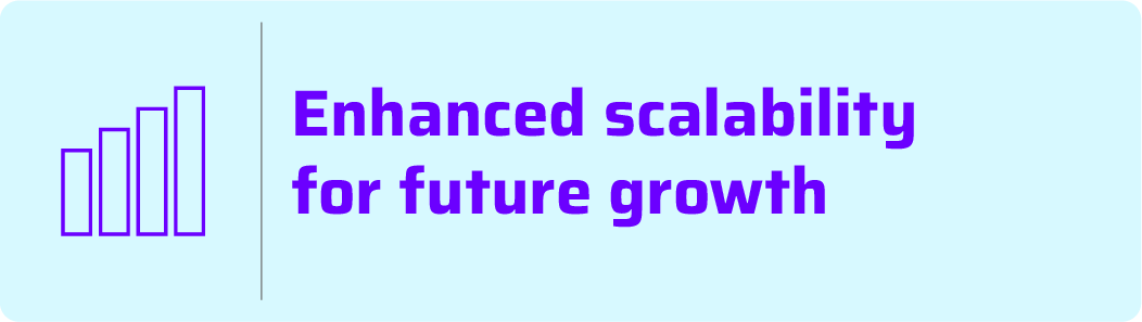 Enhanced scalability for future growth